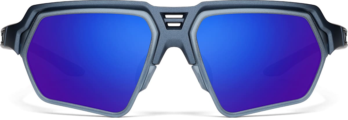 Front view of Zunnies - Wrap-Around Sunglasses 1010336 in Blue