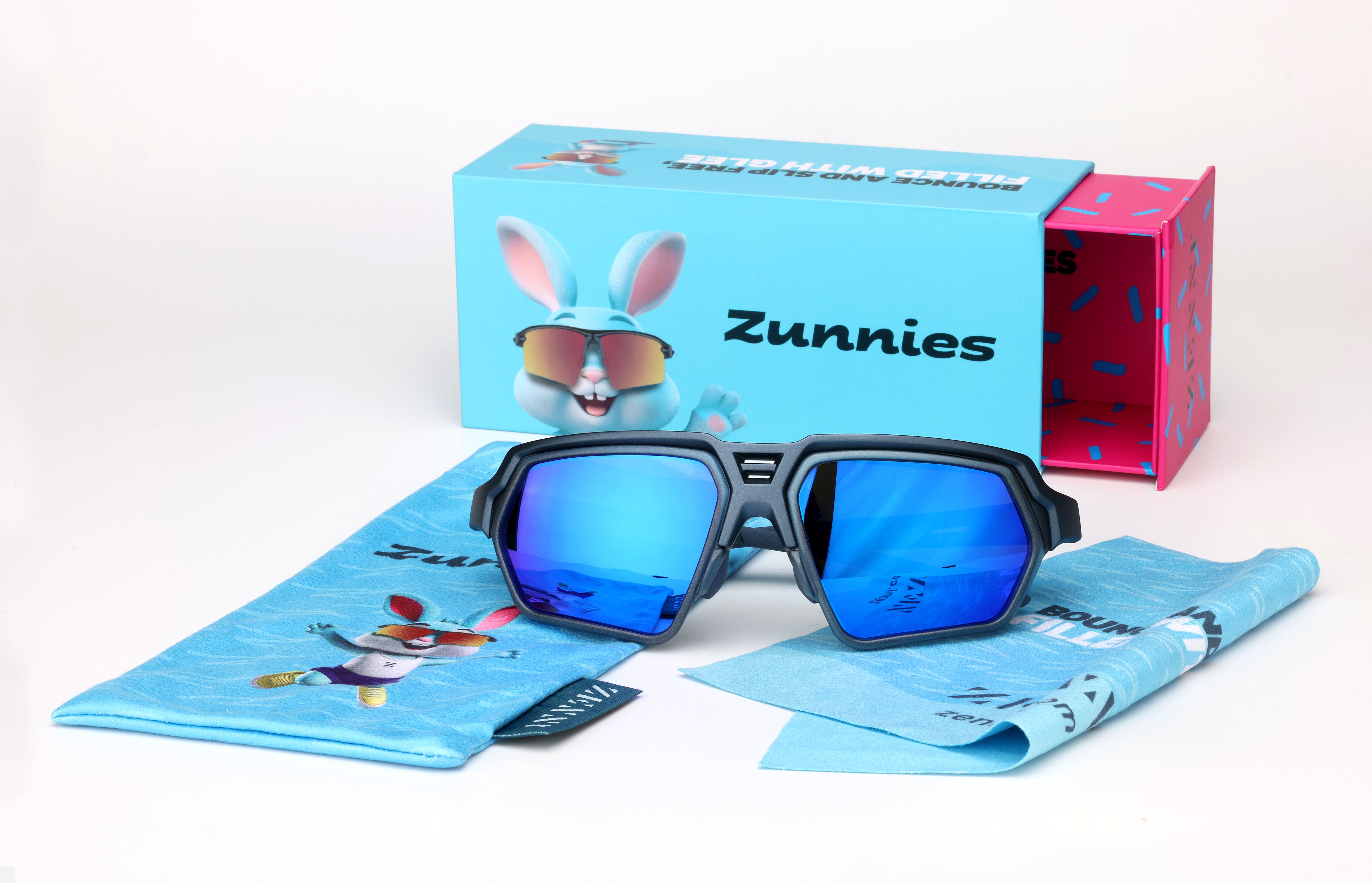 【2024年】お歳暮ギフト #1010336 Sunglasses Wrap-Around - Zunnies Blue | Optical Zenni スノーボード