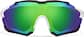 Front view of Zunnies - Wrap-Around Visor Sunglasses 1010421 in Black and White thumbnail