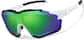 Angle view of Zunnies - Wrap-Around Visor Sunglasses 1010421 in Black and White thumbnail