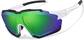Angle view of Zunnies - Wrap-Around Visor Sunglasses 1010421 in Black and White thumbnail
