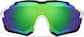 Front view of Zunnies - Wrap-Around Visor Sunglasses 1010421 in Black and White thumbnail