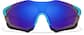 Front view of Zunnies - Wrap-Around Visor Sunglasses 1010521 in Black and Blue thumbnail