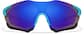 Front view of Zunnies - Wrap-Around Visor Sunglasses 1010521 in Black and Blue thumbnail