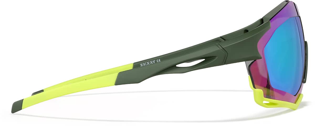 Side view of Zunnies - Wrap-Around Visor Sunglasses 1010522 in Yellow and Black