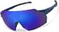 Angle view of Zunnies - Wrap-Around Shield Sunglasses 1010616 in Blue with Blue Mirror thumbnail