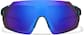 Front view of Zunnies - Wrap-Around Shield Sunglasses 1010616 in Blue with Blue Mirror thumbnail