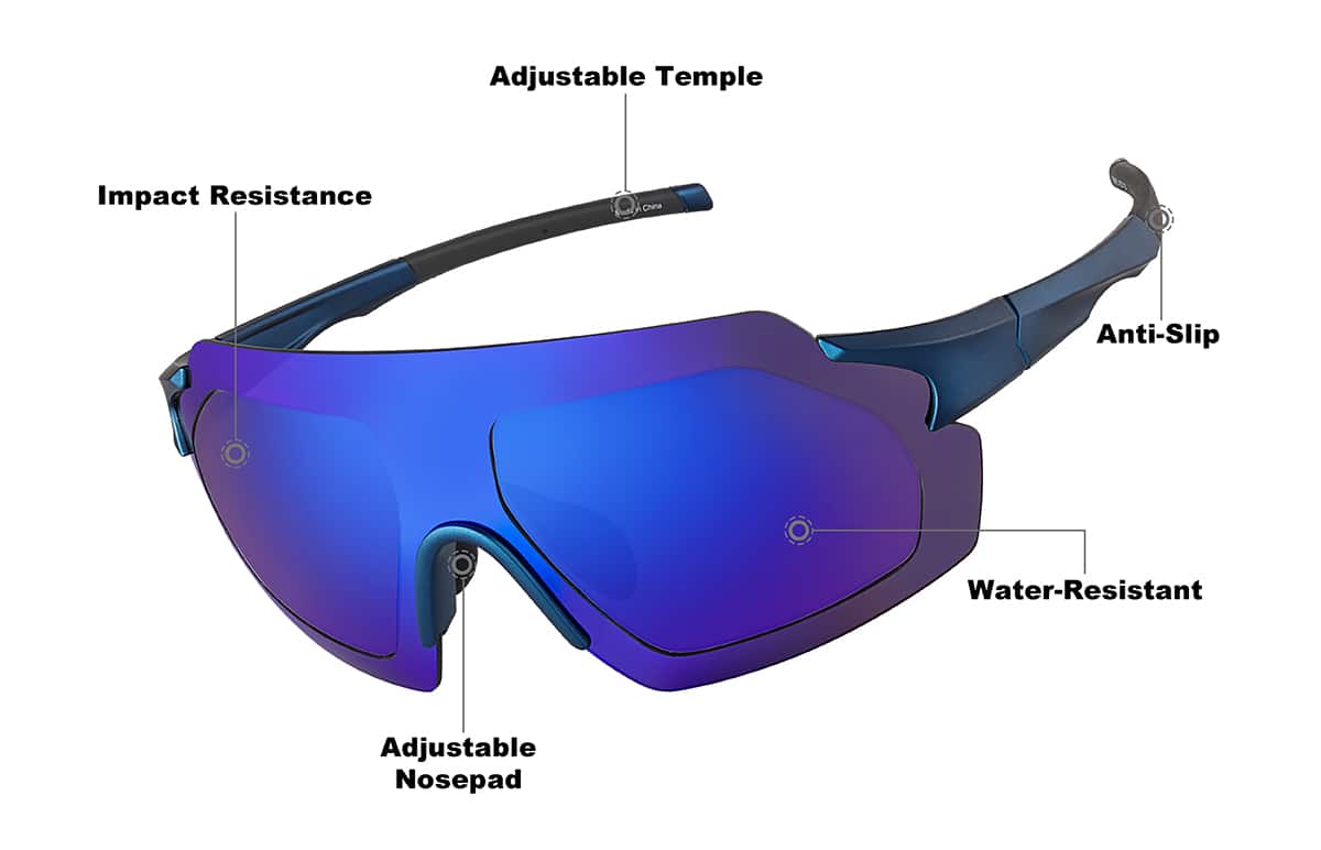 Zunnies - Wrap-Around Shield Sunglasses 10106