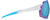 Side view of Zunnies - Wrap-Around Shield Sunglasses 1010623 in Clear with Sky Blue Mirror thumbnail