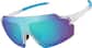 Angle view of Zunnies - Wrap-Around Shield Sunglasses 1010623 in Clear with Sky Blue Mirror thumbnail