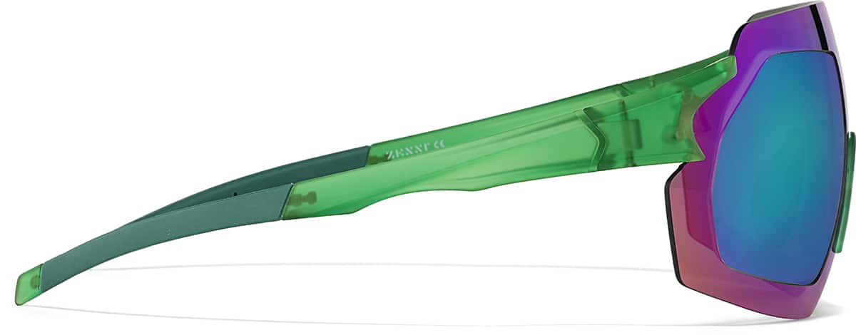 Green with Green Mirror Zunnies - Wrap-Around Shield