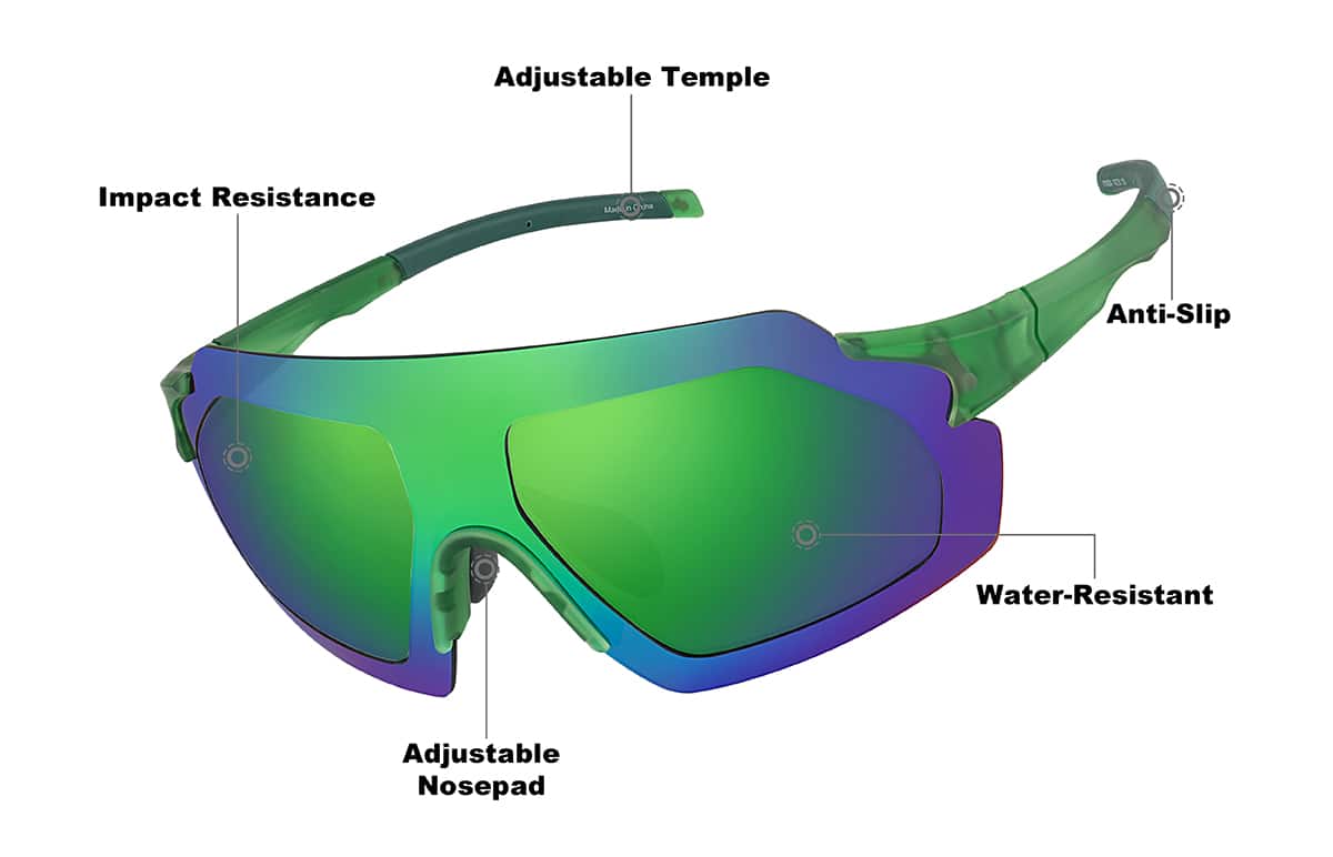 Image of Zunnies - Wrap-Around Shield Sunglasses