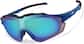 Angle view of Zunnies - Wrap-Around Shield Sunglasses 1010721 in Black with Sky Blue Mirror thumbnail