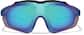 Front view of Zunnies - Wrap-Around Shield Sunglasses 1010721 in Black with Sky Blue Mirror thumbnail