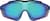 Front view of Zunnies - Wrap-Around Shield Sunglasses 1010721 in Black with Sky Blue Mirror thumbnail