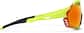 Side view of Zunnies - Wrap-Around Shield Sunglasses 1010722 in Yellow with Red Mirror thumbnail