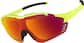 Angle view of Zunnies - Wrap-Around Shield Sunglasses 1010722 in Yellow with Red Mirror thumbnail