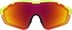 Zunnies - Wrap-Around Shield Sunglasses 1010722 in Yellow with Red Mirror