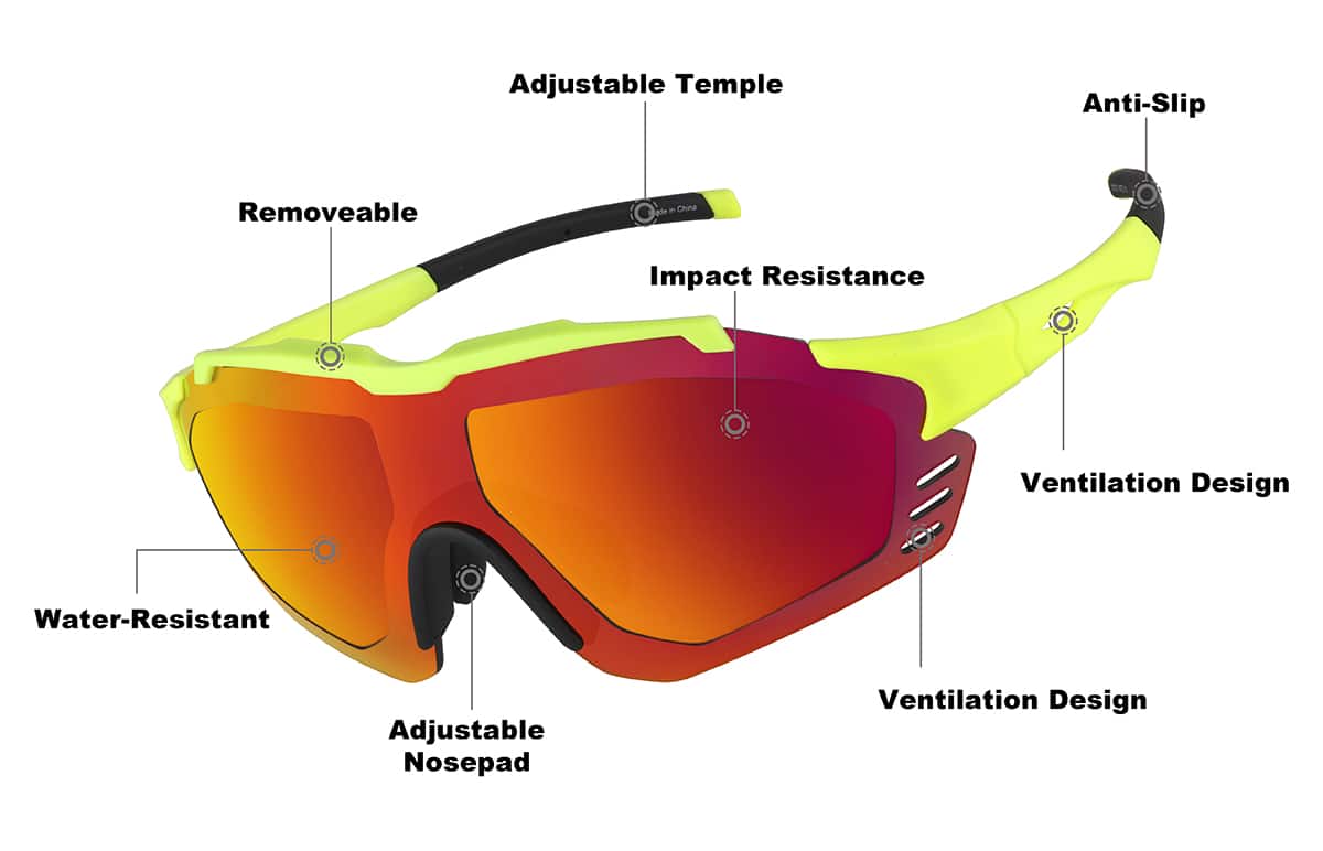 Image of Zunnies - Wrap-Around Shield Sunglasses