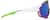 Side view of Zunnies - Wrap-Around Shield Sunglasses 1010724 in Green with Green Mirror thumbnail