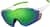 Angle view of Zunnies - Wrap-Around Shield Sunglasses 1010724 in Green with Green Mirror thumbnail