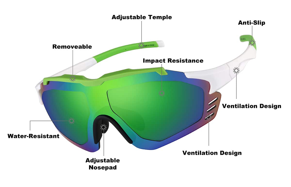 Image of Zunnies - Wrap-Around Shield Sunglasses