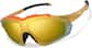 Angle view of Zunnies - Wrap-Around Shield Sunglasses 1010742 in Orange with Gold Mirror thumbnail