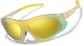 Angle view of Zunnies - Wrap-Around Shield Sunglasses 1010822 in Yellow with Gold Mirror thumbnail