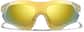 Front view of Zunnies - Wrap-Around Shield Sunglasses 1010822 in Yellow with Gold Mirror thumbnail