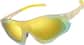 Angle view of Zunnies - Wrap-Around Shield Sunglasses 1010822 in Yellow with Gold Mirror thumbnail