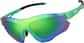 Angle view of Zunnies - Wrap-Around Shield Sunglasses 1010824 in Green with Green Mirror thumbnail