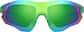 Front view of Zunnies - Wrap-Around Shield Sunglasses 1010824 in Green with Green Mirror thumbnail