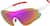Angle view of Zunnies - Wrap-Around Shield Sunglasses 1010830 in White with Rose Gold Mirror thumbnail