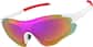 Angle view of Zunnies - Wrap-Around Shield Sunglasses 1010830 in White with Rose Gold Mirror thumbnail