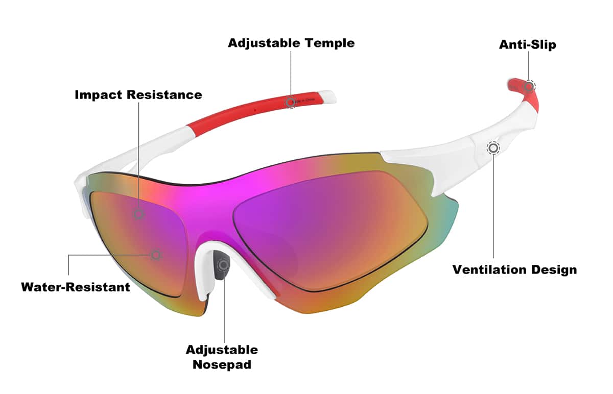 Image of Zunnies - Wrap-Around Shield Sunglasses