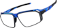 Angle view of Zunnies - Active Wrap-Around Sunglasses 1010916 in Blue thumbnail