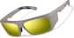 Angle view of Zunnies - Lentes de Sol rectangulares 1011215 in Brown thumbnail