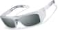 Angle view of Zunnies - Rectangle Sunglasses 1011223 in Clear thumbnail