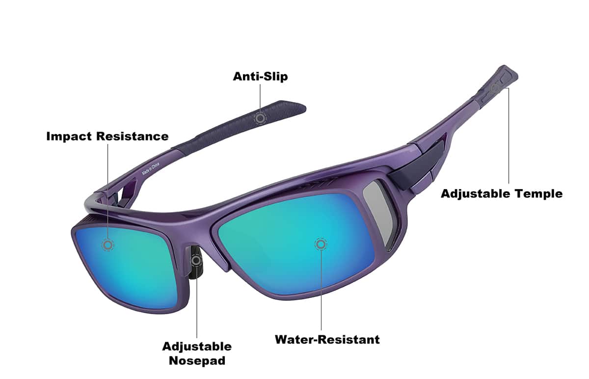 Purple Zunnies - Wrap-Around Sunglasses #1011317 | Zenni Optical