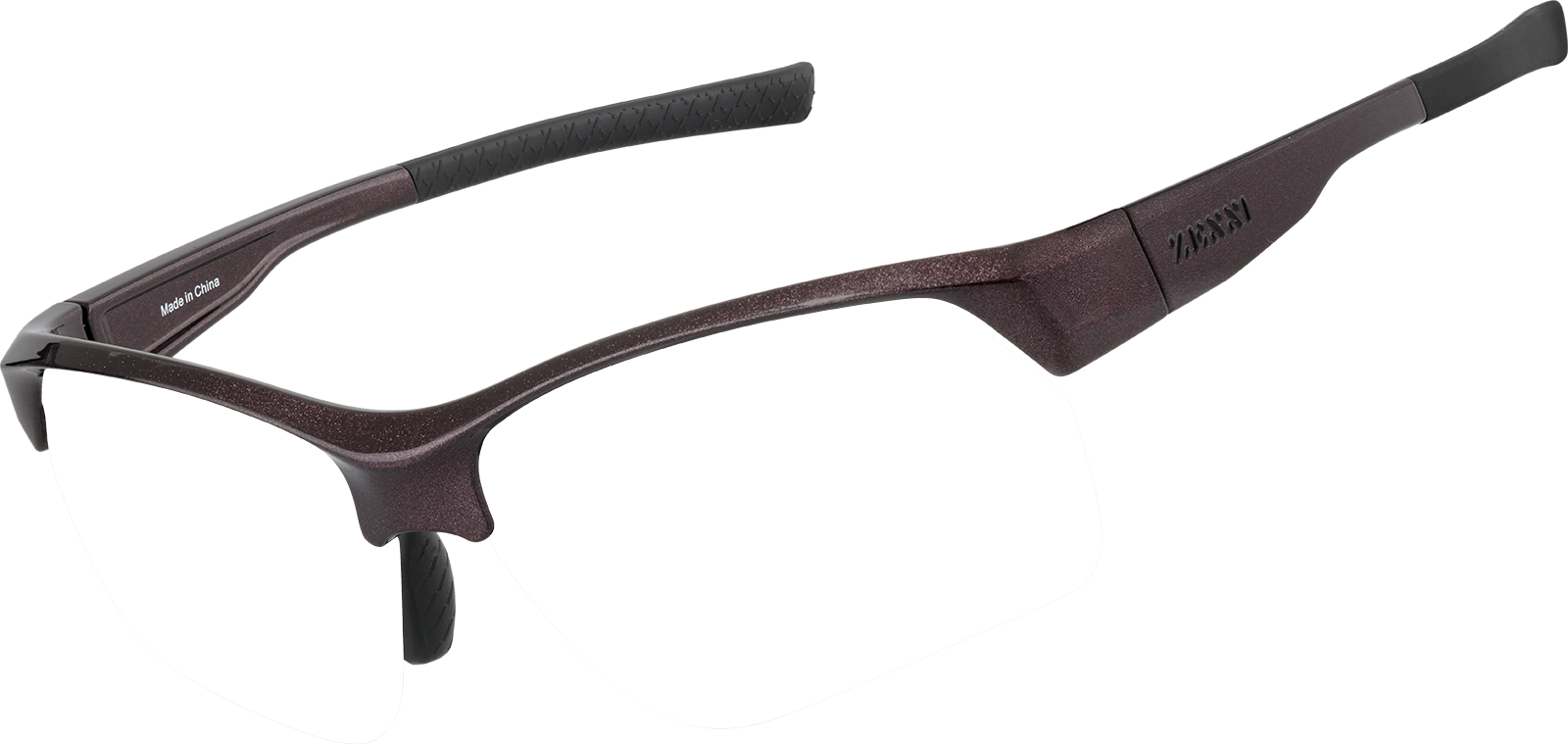 Angle view of Zunnies - Wrap-Around Sunglasses 1011617 in Purple