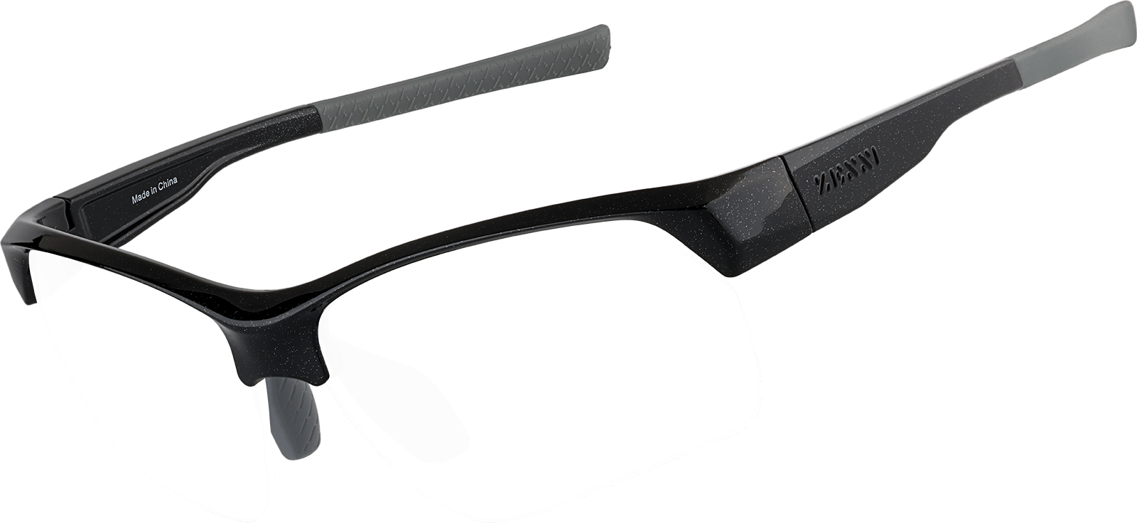 Angle view of Zunnies - Wrap-Around Sunglasses 1011621 in Black
