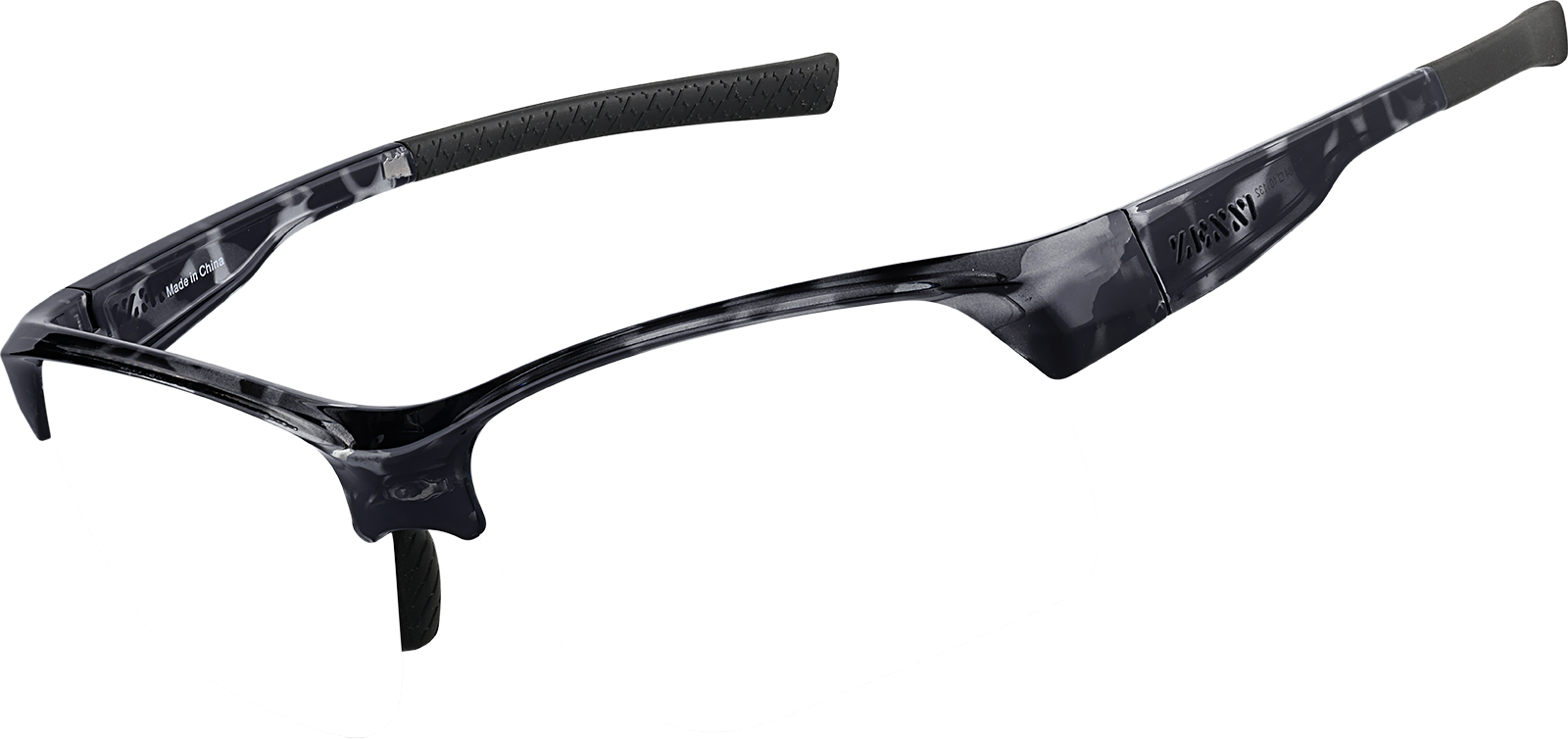 Angle view of Zunnies - Wrap-Around Sunglasses 1011639 in Pattern