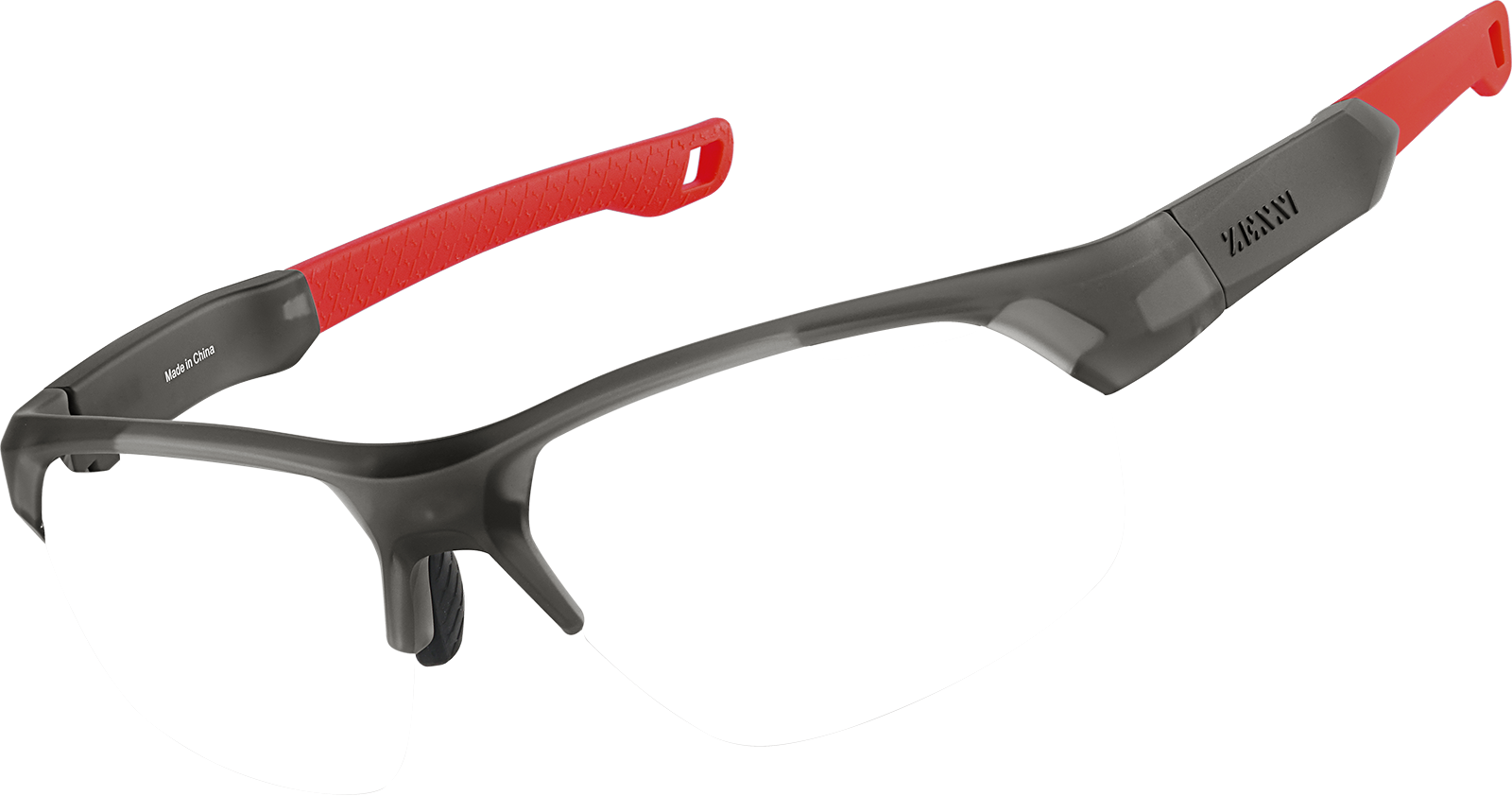 Angle view of Zunnies - Wrap-Around Sunglasses 1011712 in Gray