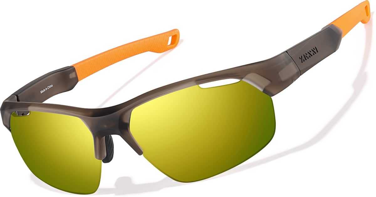 Gray Zunnies - Wrap-Around Sunglasses #1011712 | Zenni Optical