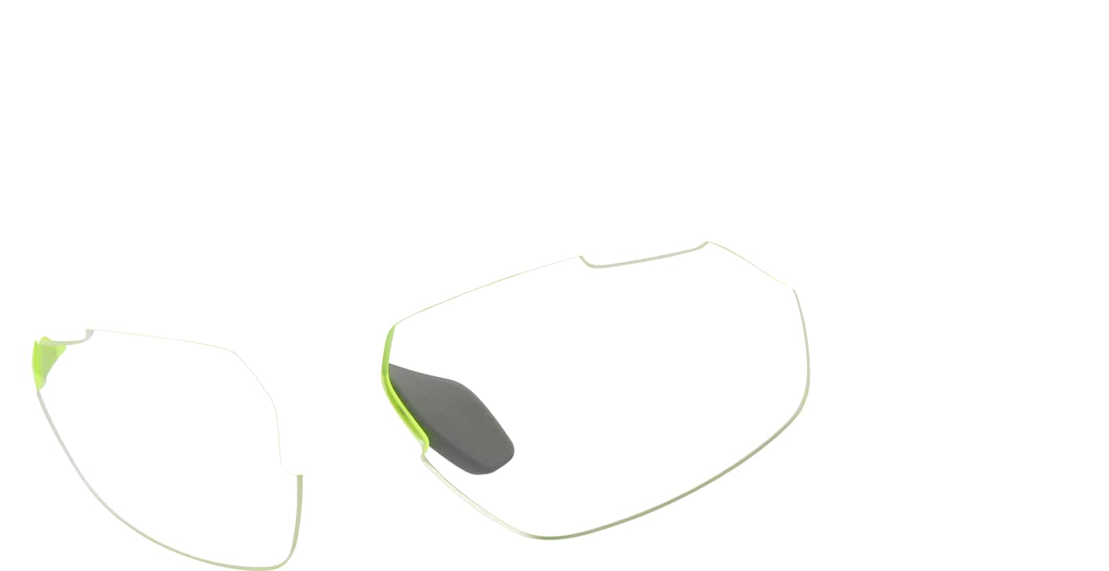 Angle view of Zunnies - Wrap-Around Sunglasses 1011722 in Yellow
