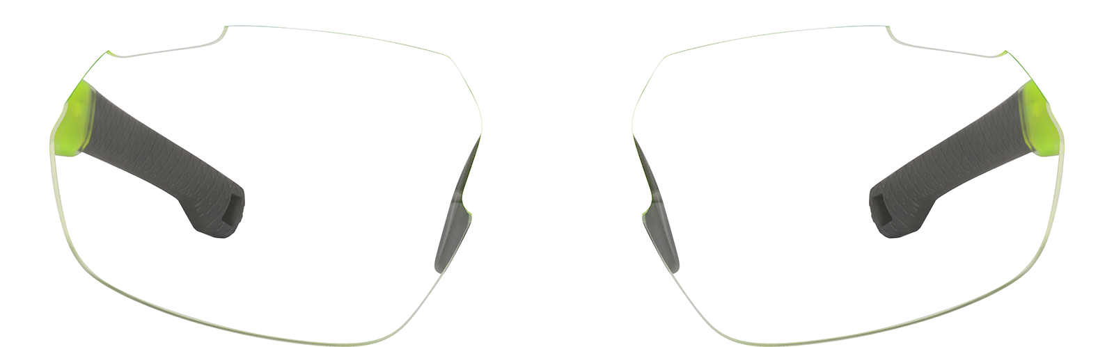 Front view of Zunnies - Wrap-Around Sunglasses 1011722 in Yellow