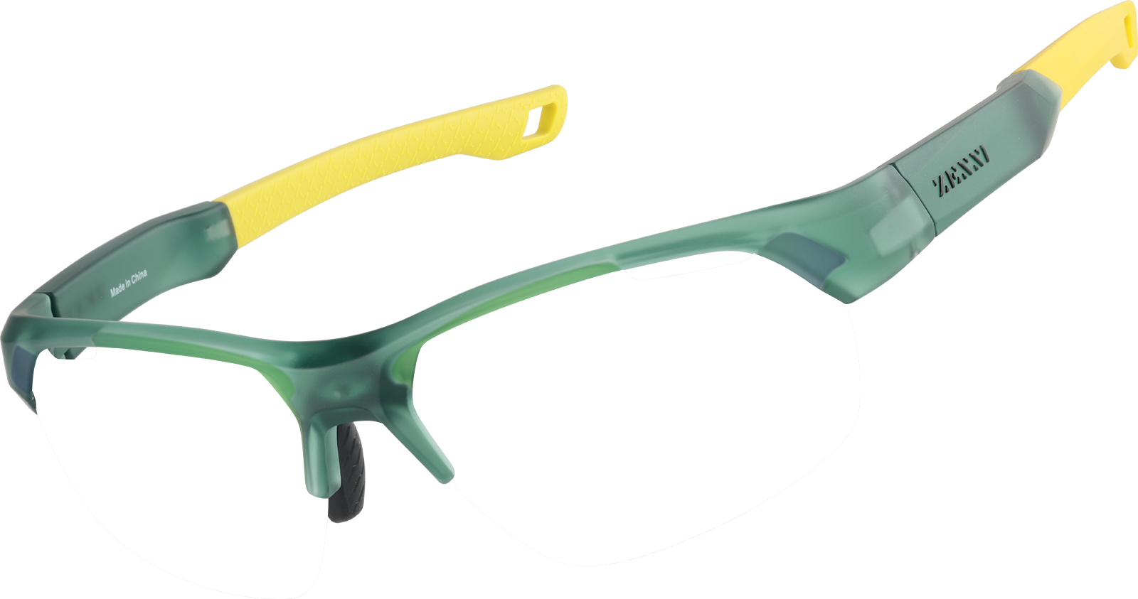 Angle view of Zunnies - Wrap-Around Sunglasses 1011724 in Green
