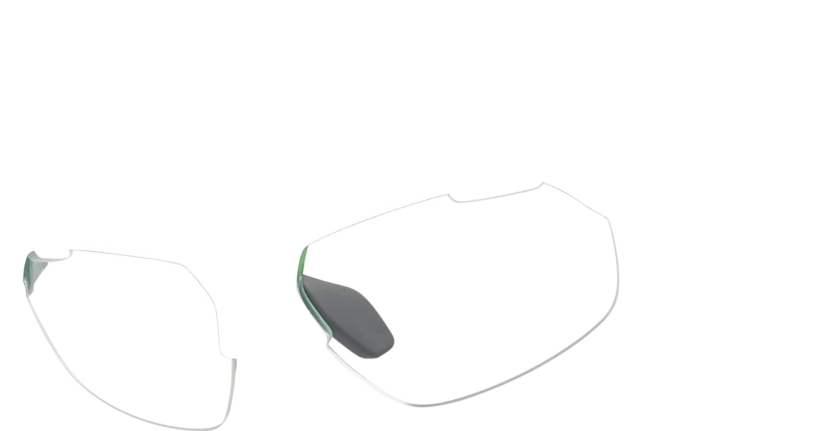 Angle view of Zunnies - Wrap-Around Sunglasses 1011724 in Green