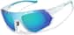 Angle view of Zunnies -Wrap-Around Sunglasses 1011930 in White thumbnail