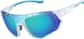 Angle view of Zunnies -Wrap-Around Sunglasses 1011930 in White thumbnail